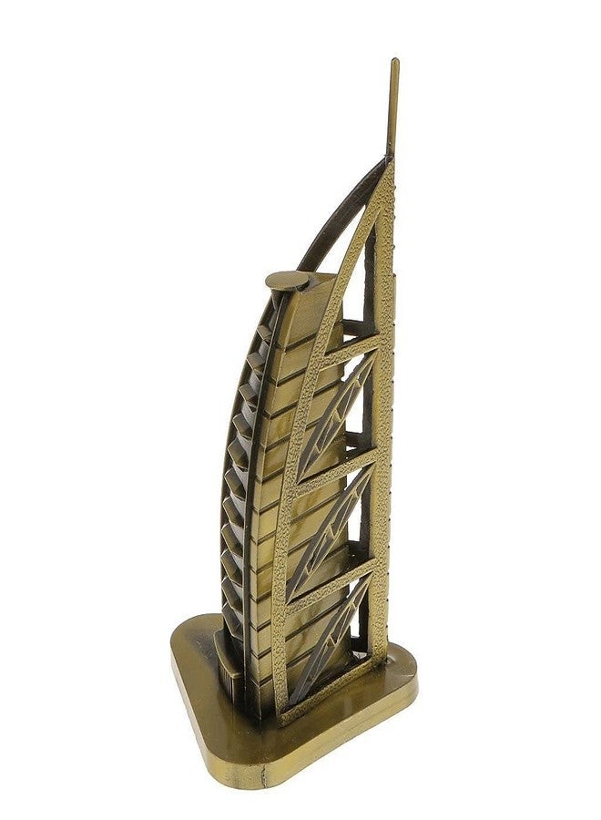 Lilone Burj-Al-Arab Metal Showpiece for Home Decor (6" Inch, Antique Bronze) - Image 2